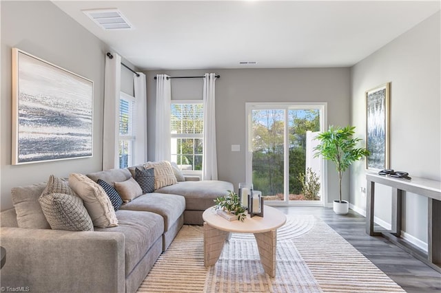 1868 Autumn Mist Dr, Winston-Salem, NC 27103 - living room featuring healthy amount of natural light and wood finished floors