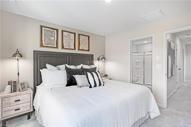1868 Autumn Mist Dr, Winston-Salem, NC 27103 - bedroom with ensuite bath and light carpet