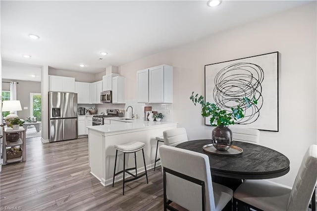 1868 Autumn Mist Dr, Winston-Salem, NC 27103 - dining room featuring wood finished floors and recessed lighting