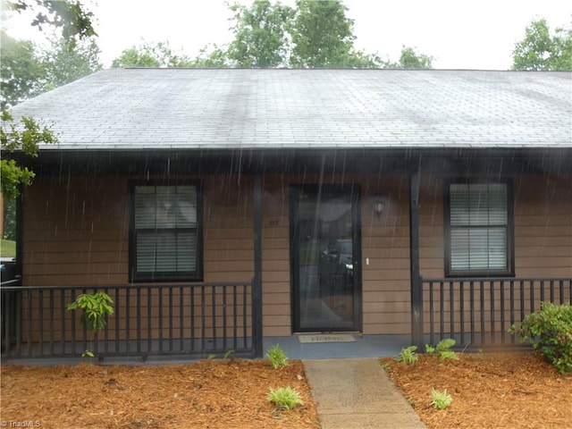 317 Westridge Dr, Yadkinville, NC 27055 - view of front of property with a porch