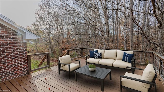 208 Mallard Creek Dr, Graham, NC 27253 - deck featuring an outdoor hangout area