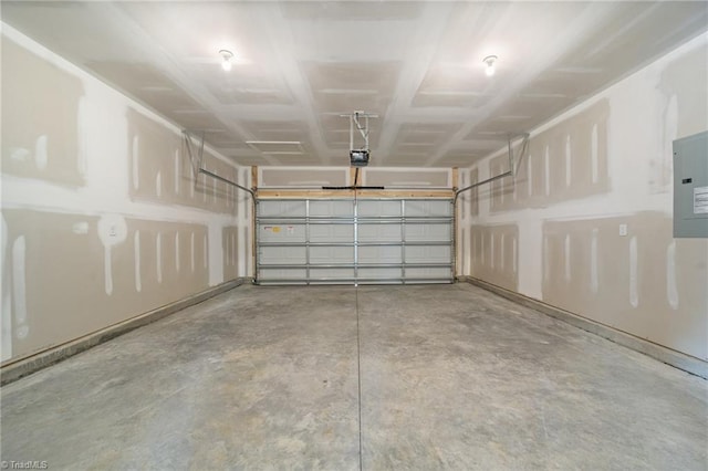 5751 Siler St, Trinity, NC 27370 - garage with a garage door opener and electric panel