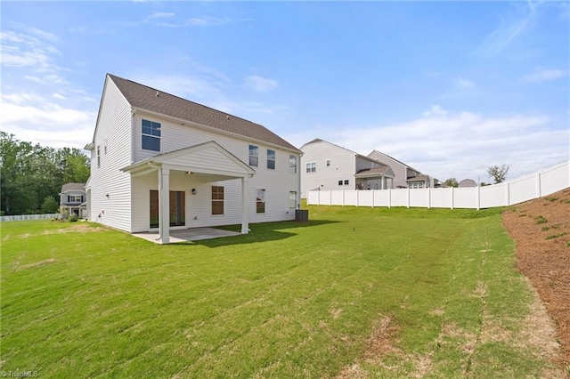 5751 Siler St, Trinity, NC 27370 - back of house with a patio area, fence, and a yard