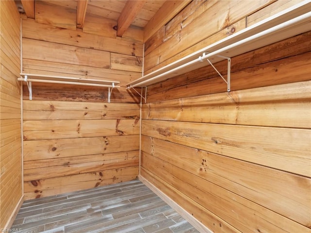 interior space featuring dark wood-type flooring