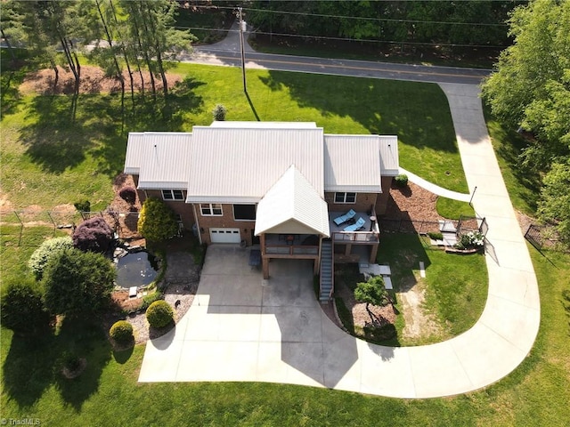 birds eye view of property