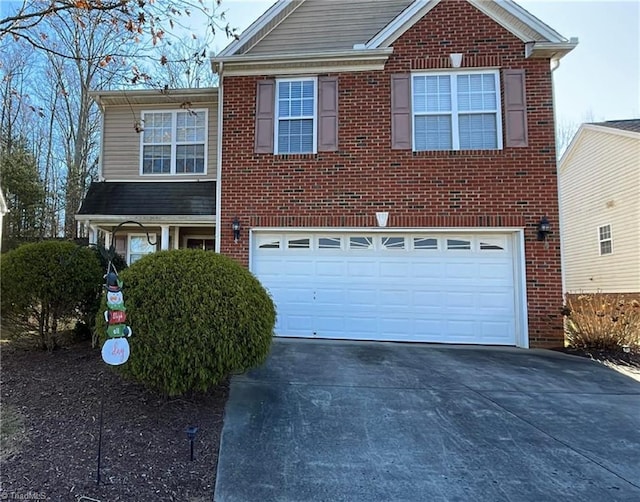 view of front of home featuring a garage