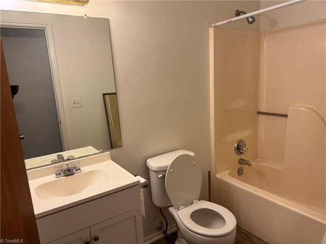116 Kearns St, Jamestown, NC 27282 - full bathroom featuring toilet, vanity, and bathing tub / shower combination