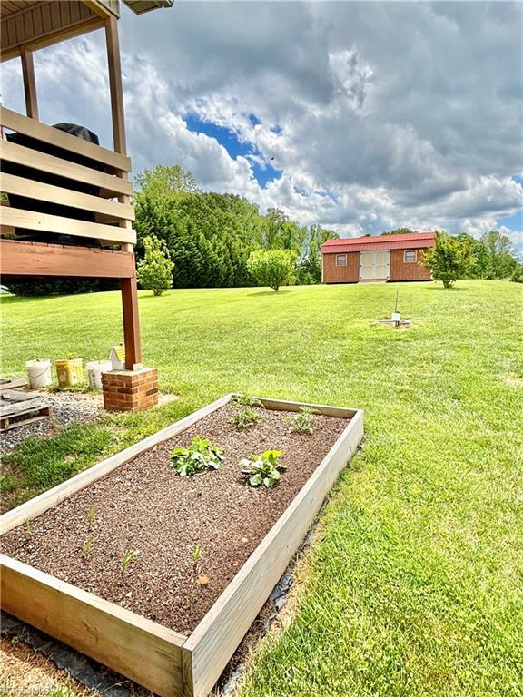 155 Page Farm Rd, Mount Airy, NC 27030 - view of yard with a vegetable garden