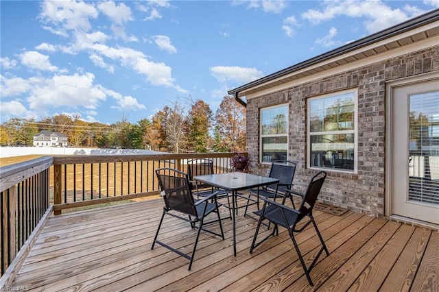 7722 NW Meadows Dr, Stokesdale, NC 27357 - deck with outdoor dining space