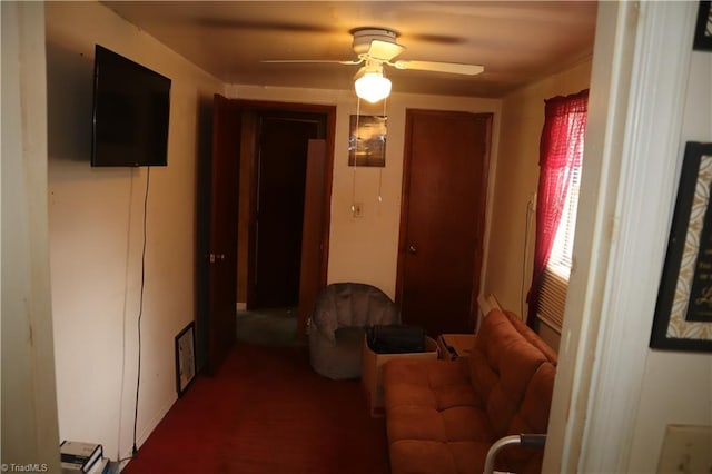 84 Sol Nunnally Rd, Pelham, NC 27311 - hall with carpet floors
