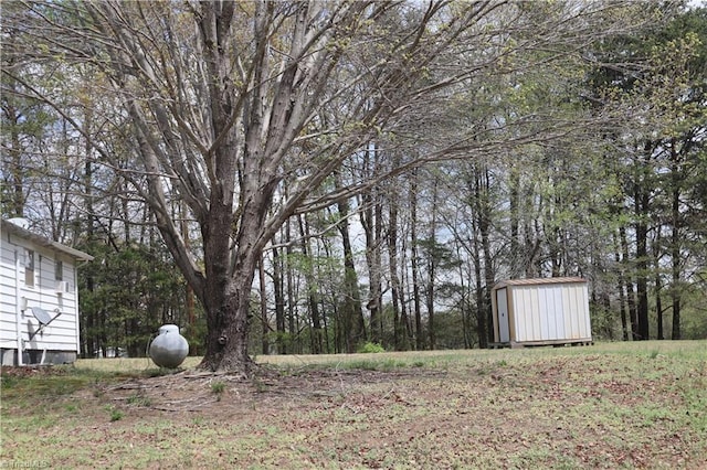 84 Sol Nunnally Rd, Pelham, NC 27311 - view of yard with a storage unit and an outdoor structure