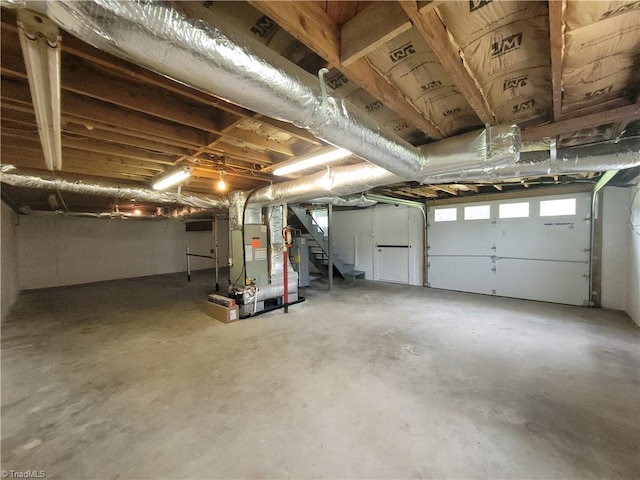 133 Lori Ln, Mount Airy, NC 27030 - garage with heating unit and water heater