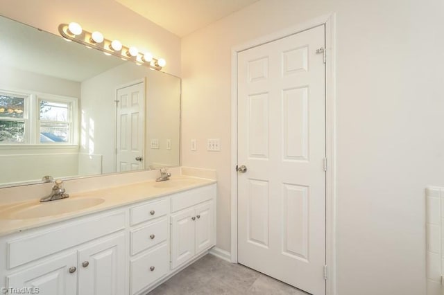 bathroom featuring vanity