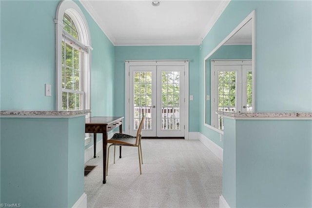 3054 Country Club Rd, Winston-Salem, NC 27104 - sunroom featuring french doors