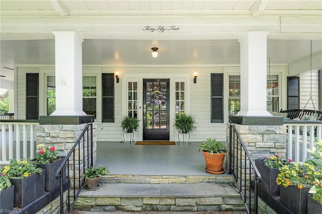 3054 Country Club Rd, Winston-Salem, NC 27104 - entrance to property featuring a porch