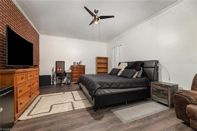356 Davie Academy Rd, Mocksville, NC 27028 - bedroom featuring wood finished floors and a ceiling fan
