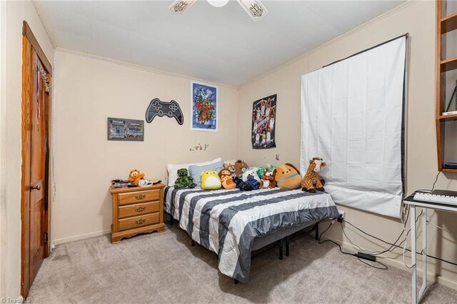 356 Davie Academy Rd, Mocksville, NC 27028 - carpeted bedroom featuring crown molding and baseboards