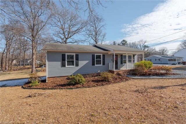 view of front of house with a porch