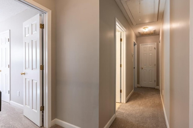 97 Shadylawn Dr, Winston-Salem, NC 27104 - hall featuring attic access and light carpet