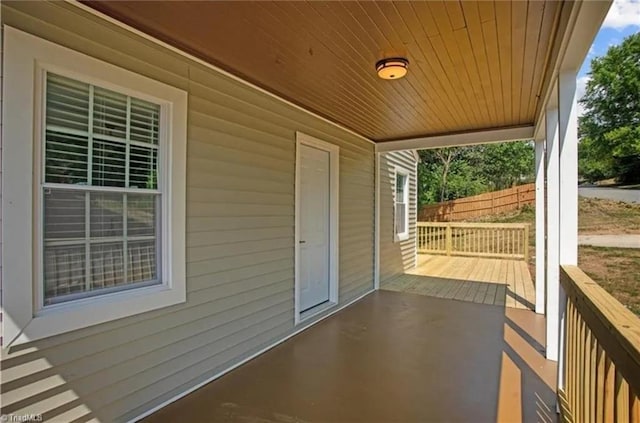 exterior space with a porch