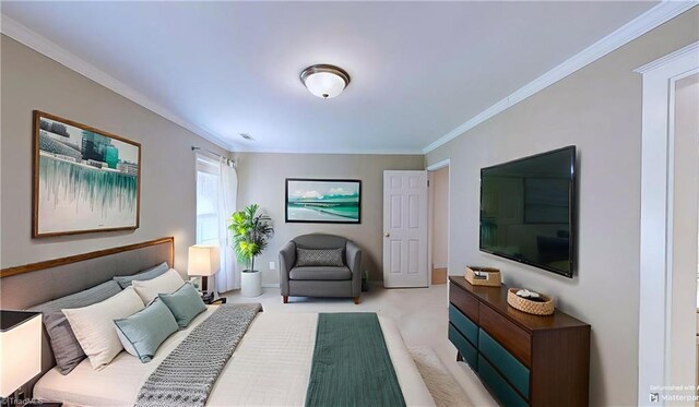 5423 Whitley Way, Greensboro, NC 27407 - carpeted bedroom with ornamental molding