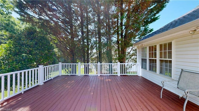 5423 Whitley Way, Greensboro, NC 27407 - view of wooden deck
