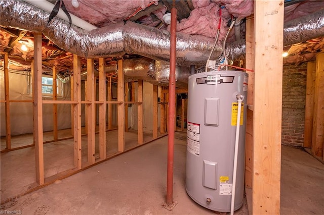 229 Orchard St, Mount Airy, NC 27030 - utility room with electric water heater