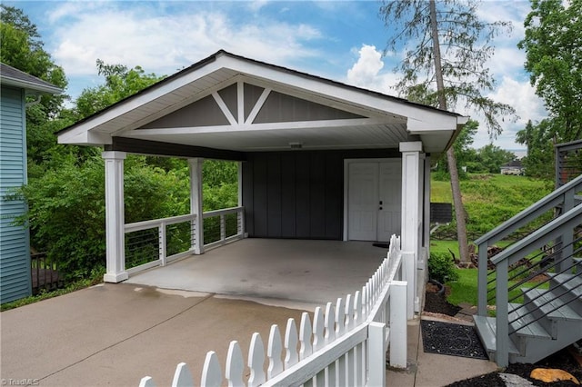 229 Orchard St, Mount Airy, NC 27030 - view of car parking featuring a carport