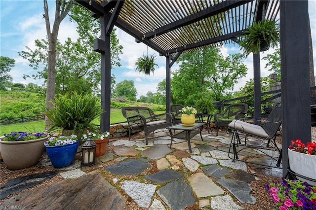 229 Orchard St, Mount Airy, NC 27030 - view of patio / terrace featuring a pergola