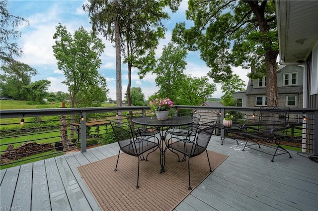 229 Orchard St, Mount Airy, NC 27030 - view of wooden deck