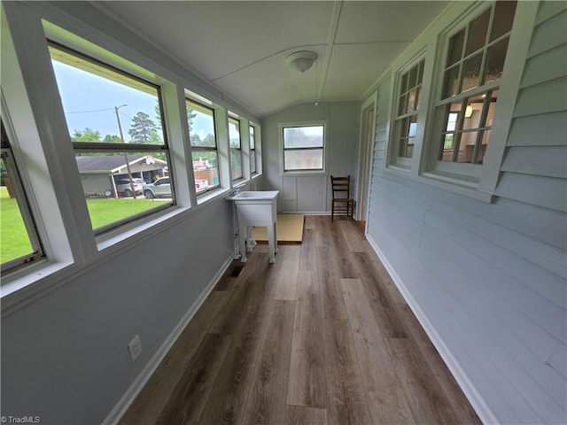 117 Hillcrest St, Jonesville, NC 28642 - unfurnished sunroom with lofted ceiling