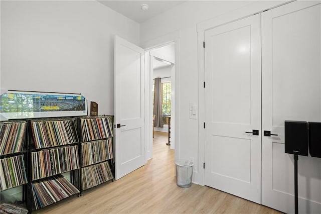 hallway featuring light hardwood / wood-style floors