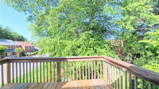 3128 Burke Mill Ct, Winston-Salem, NC 27103 - view of wooden terrace
