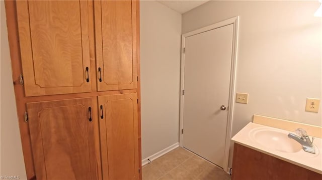 3128 Burke Mill Ct, Winston-Salem, NC 27103 - bathroom featuring vanity and baseboards