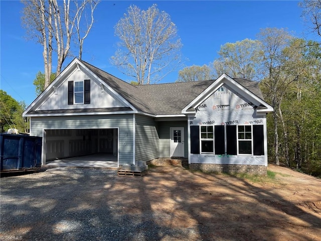 4760 Skylark Rd, Pfafftown, NC 27040 - view of front facade featuring driveway and an attached garage