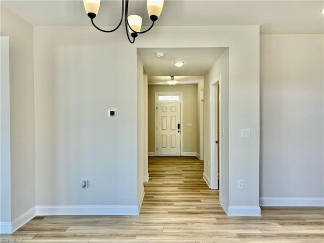 interior space with light wood-type flooring