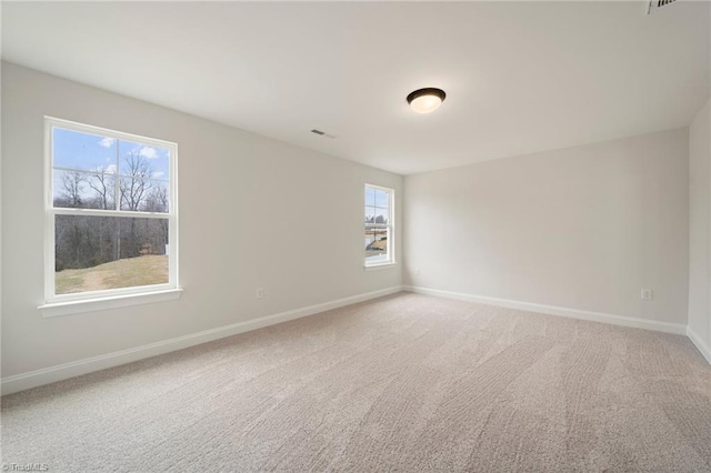 spare room with carpet floors