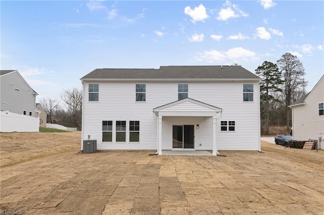 5541 Siler St, Trinity, NC 27370 - back of property with a patio area and cooling unit