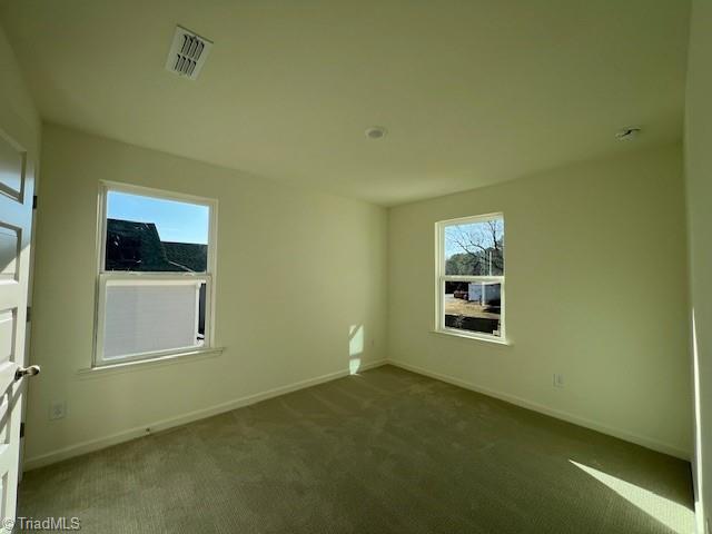 view of carpeted empty room