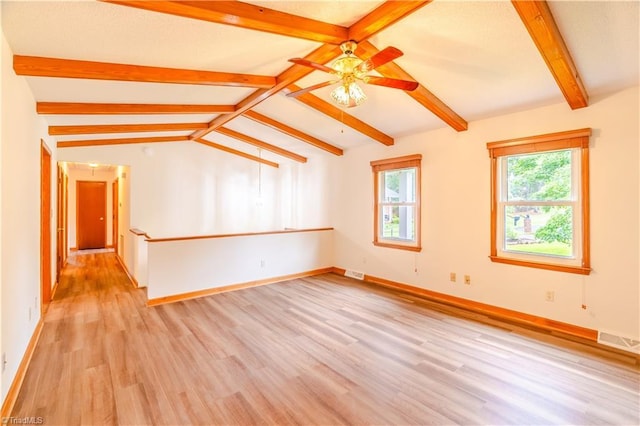 163 Ruth Ct, Winston-Salem, NC 27127 - empty room featuring light wood finished floors, a ceiling fan, and baseboards