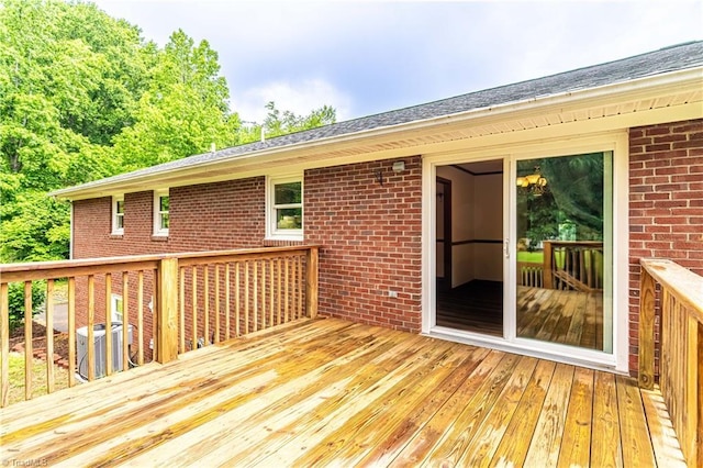 163 Ruth Ct, Winston-Salem, NC 27127 - deck featuring cooling unit