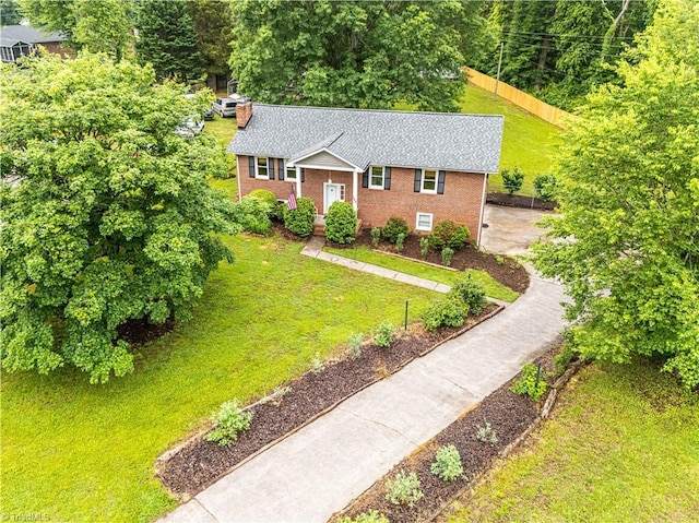 163 Ruth Ct, Winston-Salem, NC 27127 - raised ranch featuring brick siding, driveway, and roof with shingles