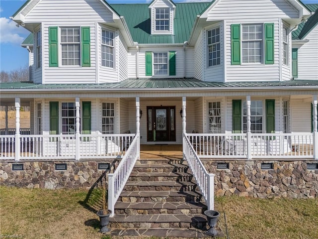 view of front facade with a porch