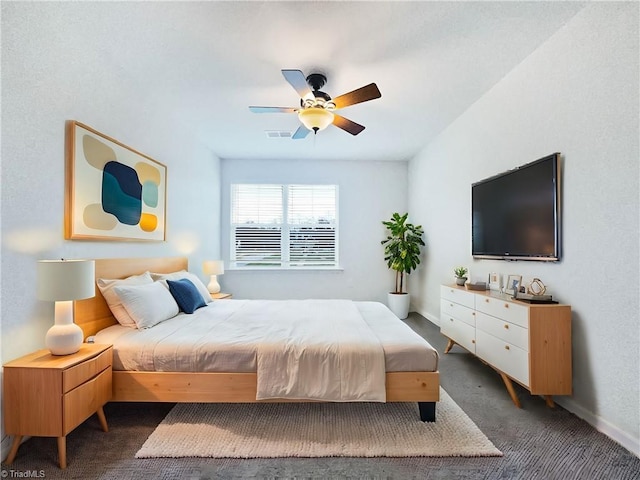 5810 Crestlawn Ct, Pfafftown, NC 27040 - bedroom featuring carpet, baseboards, and a ceiling fan
