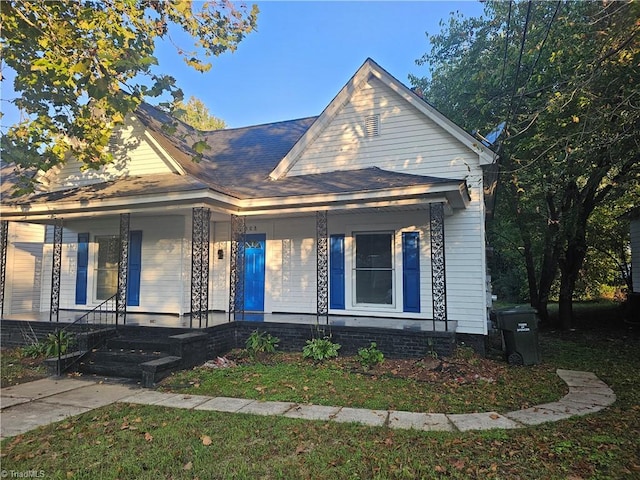 bungalow-style home featuring a porch