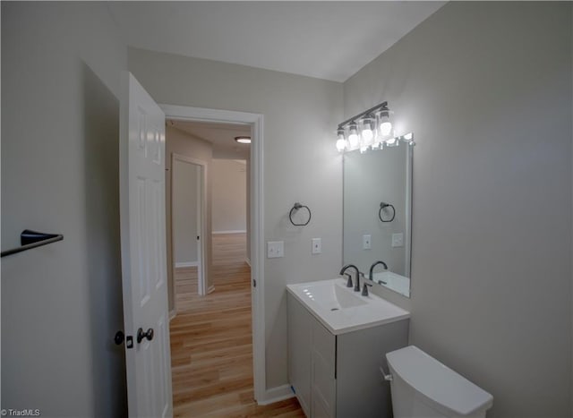 9048 Jefferson Woods Dr, King, NC 27045 - bathroom featuring vanity and wood finished floors