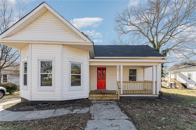 bungalow-style house featuring a porch