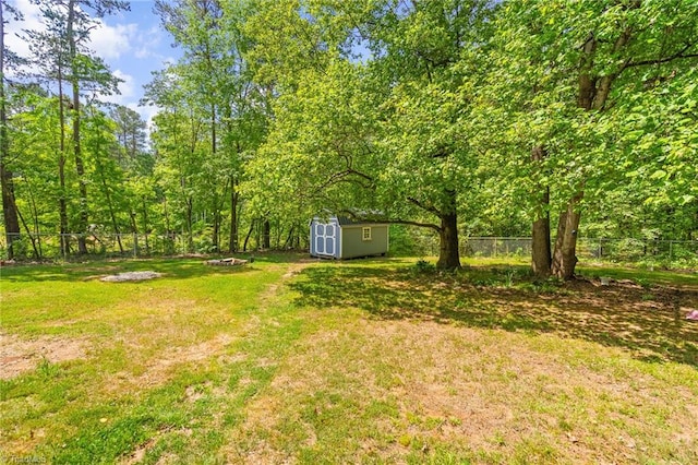 1765 K Fork Rd, Madison, NC 27025 - view of yard featuring a storage shed and an outbuilding