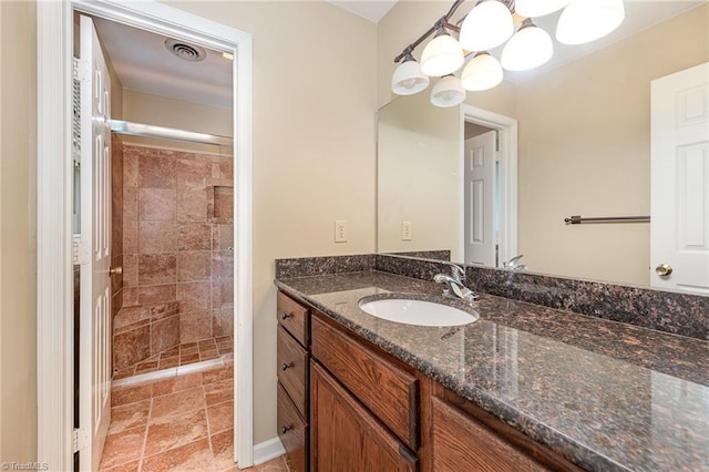 1601 Heraldry Ln, Greensboro, NC 27455 - full bath featuring a stall shower and vanity