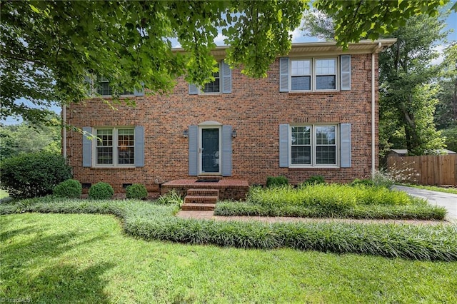 1601 Heraldry Ln, Greensboro, NC 27455 - colonial house featuring brick siding